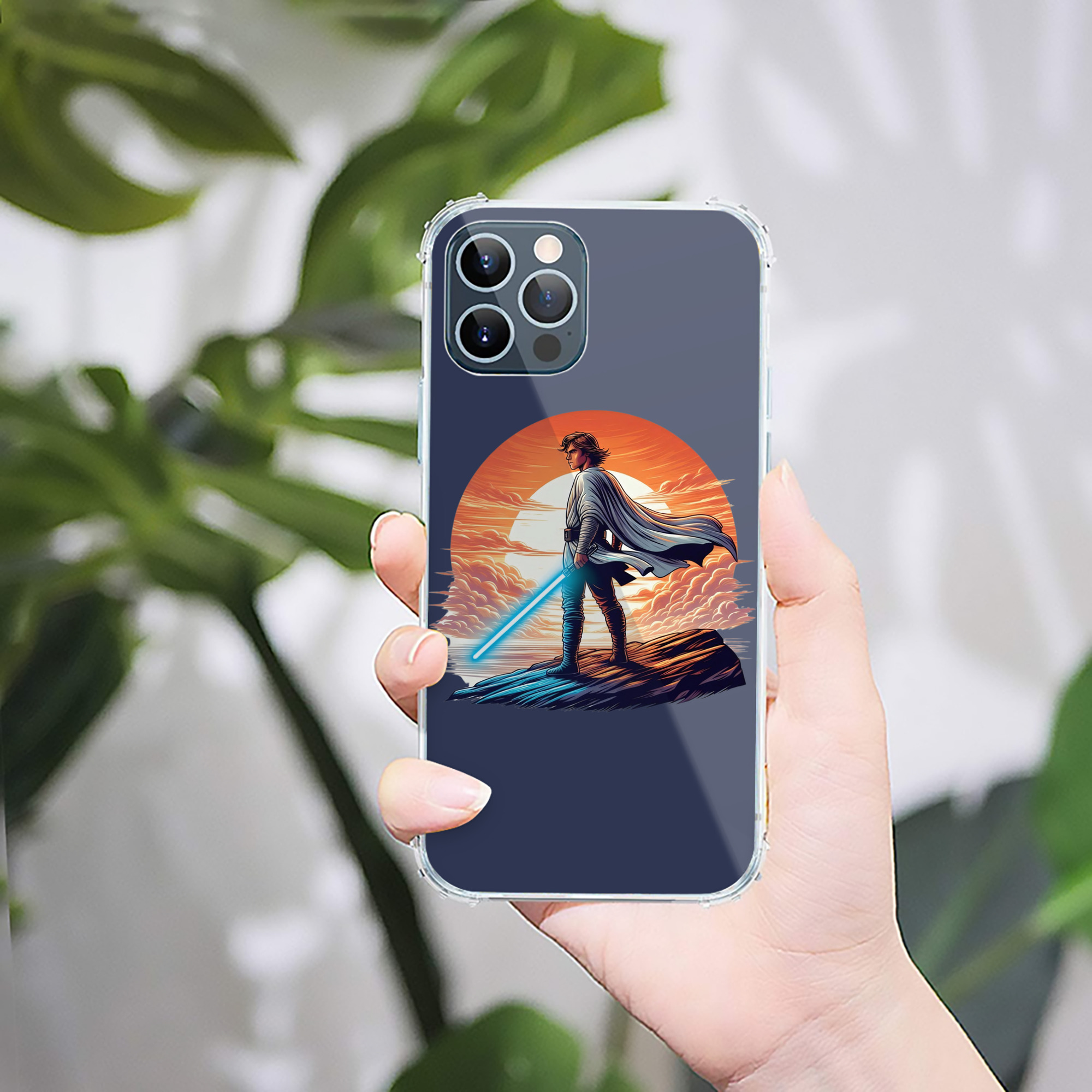 （画像用） スター・ウォーズ Star Wars 【iPhone 12シリーズ対応】透明スマホケース（クリアソフトケース）